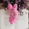 little bunny amigurumi keychain