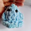 cute little ghost crochet keychain