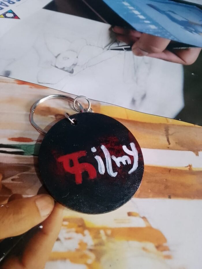 handmade quote keychain