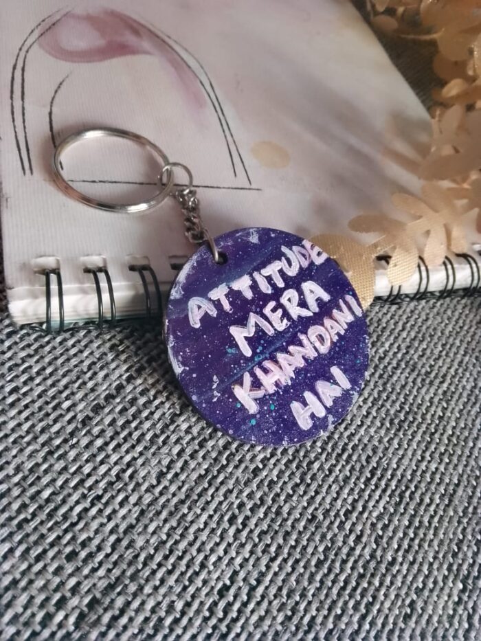 hand painted acrylic keychain 