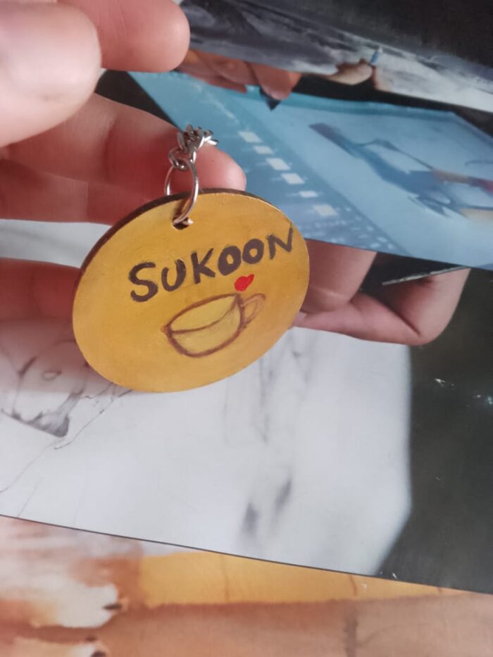 quote keychain for chai lovers