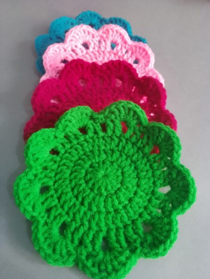 colorful tea coasters