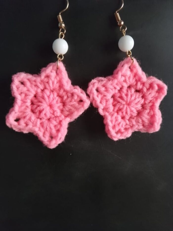 Lightweight crochet earrings