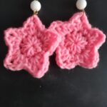 Boho star crochet earrings