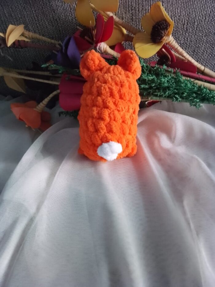 Tiny Mouse Crochet Keychain