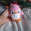 cute amigurumi penguin keychain