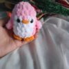 crochet penguin keychain