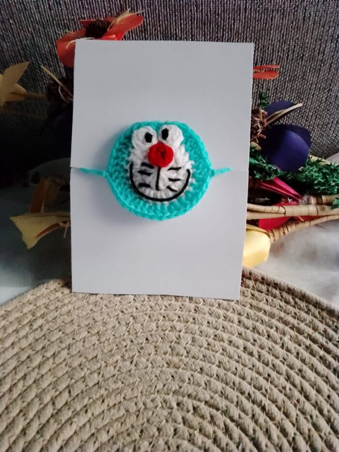 handmade crochet rakhi
