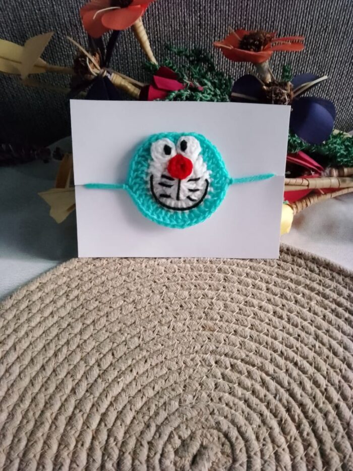 crochet cartoon rakhi