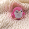 cute crochet penguin keychain