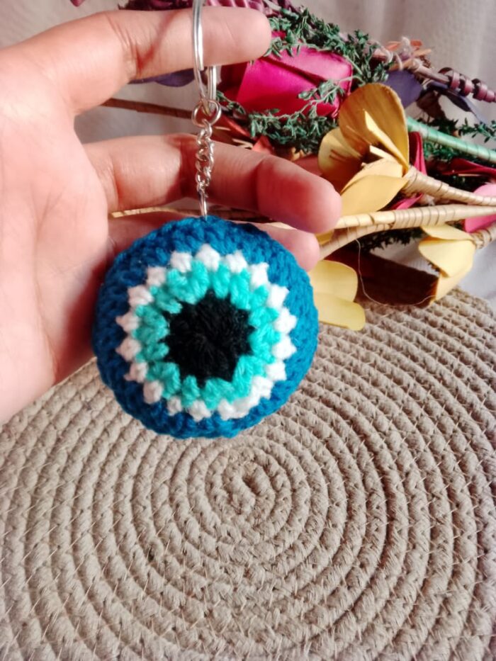 crochet evil eye