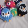 penguin crochet keychains