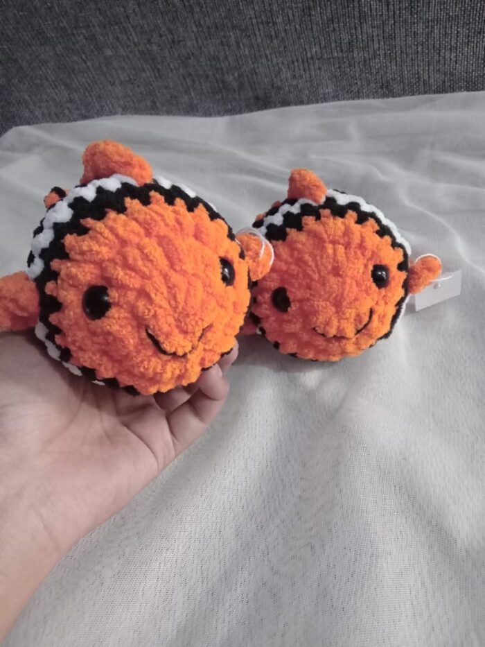 Handmade Crochet Nemo Fish Toy – Soft & Cute