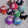 Handmade crochet penguin keychain