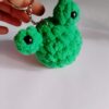 amigurumi frog keychain 
