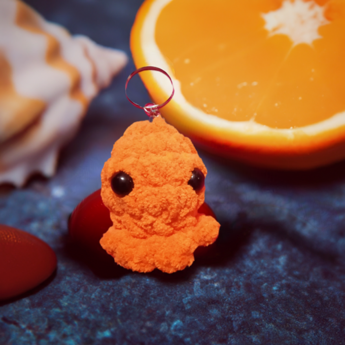 octopus crochet keychain