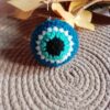 Handmade Crochet Evil Eye Keyring – Spiritual Gift Accessory