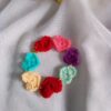heart crochet bracelet