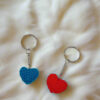 handcrafted heart keychain