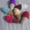 Crocheted Ice Cream Keychains