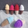 Crochet Ice Cream Keychain