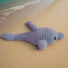 Crochet Grey Whale Stuffed Toy