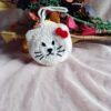 cute cat crochet mini pouch