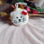 cute cat crochet mini pouch