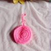 cute smiley crochet pouch