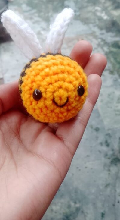 Amigurumi honeybee plush