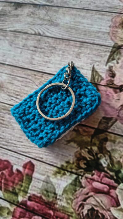 Handmade Crochet Book Keychain – Perfect Gift for Readers & Crafters