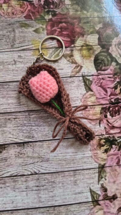 Handmade Crochet Tulip Mini Bouquet – Perfect Anniversary & Wedding Gift
