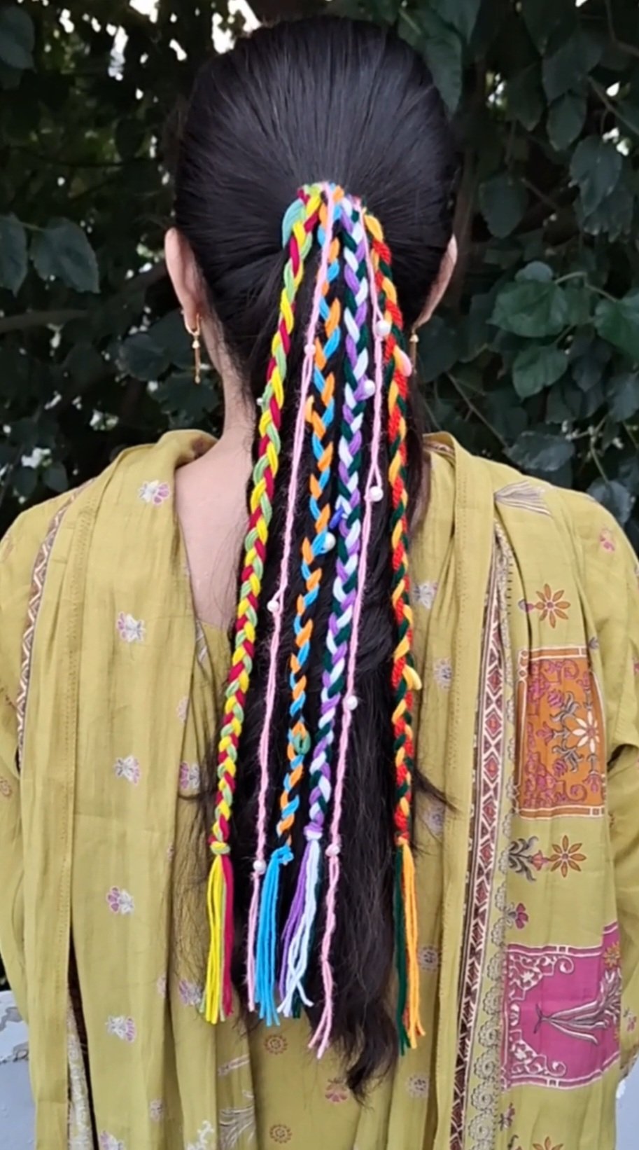 Colourful Boho Hair Braids – Handmade Vibrant Braided Hair Extensions