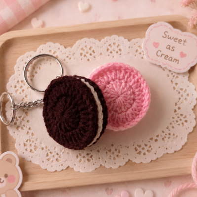 Biscuit Keychain crochet