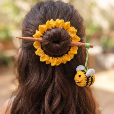 women hair bun stick