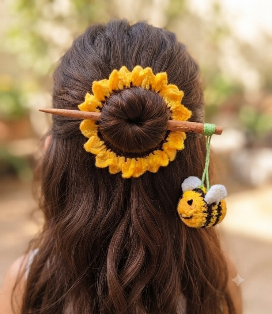 women hair bun stick