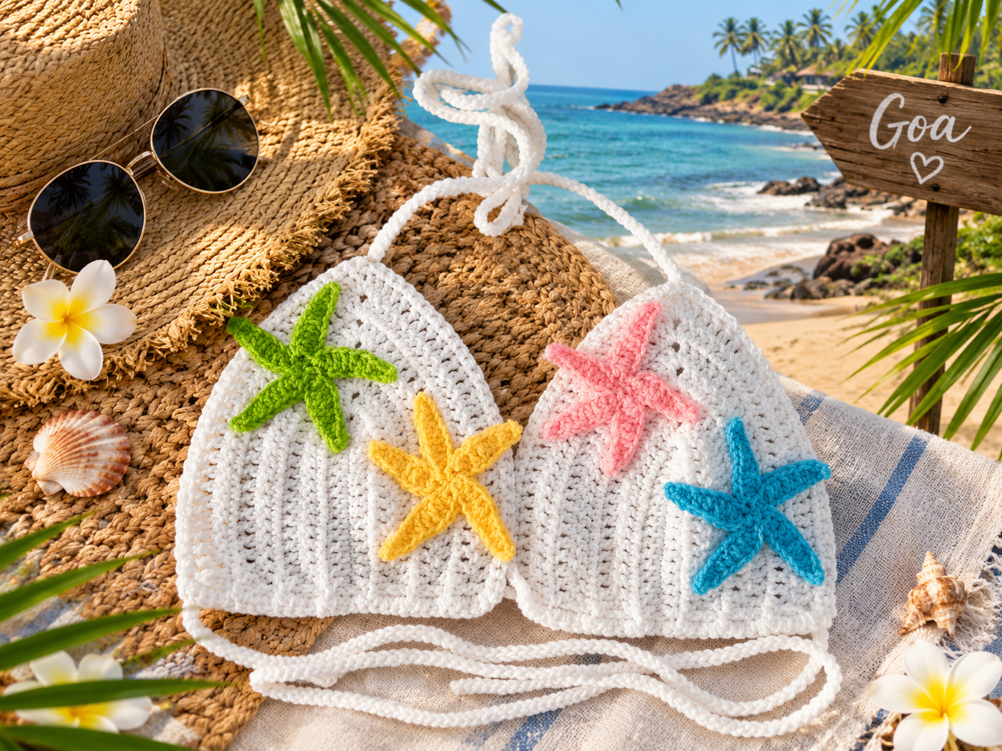 Crochet Bikini Top – Handmade Boho Beachwear for Women